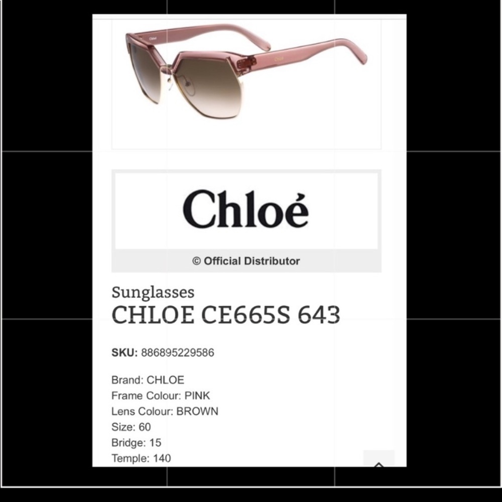 Chloe 665S Sunglasses Antique Rose